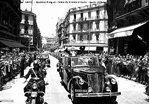 Oran - Boulevard Seguin - Visite du President Auriol - 2 Juin 1949